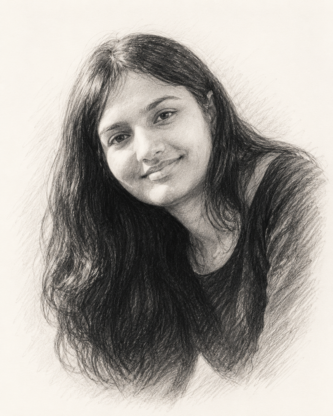 Vini — a pencil sketch portrait